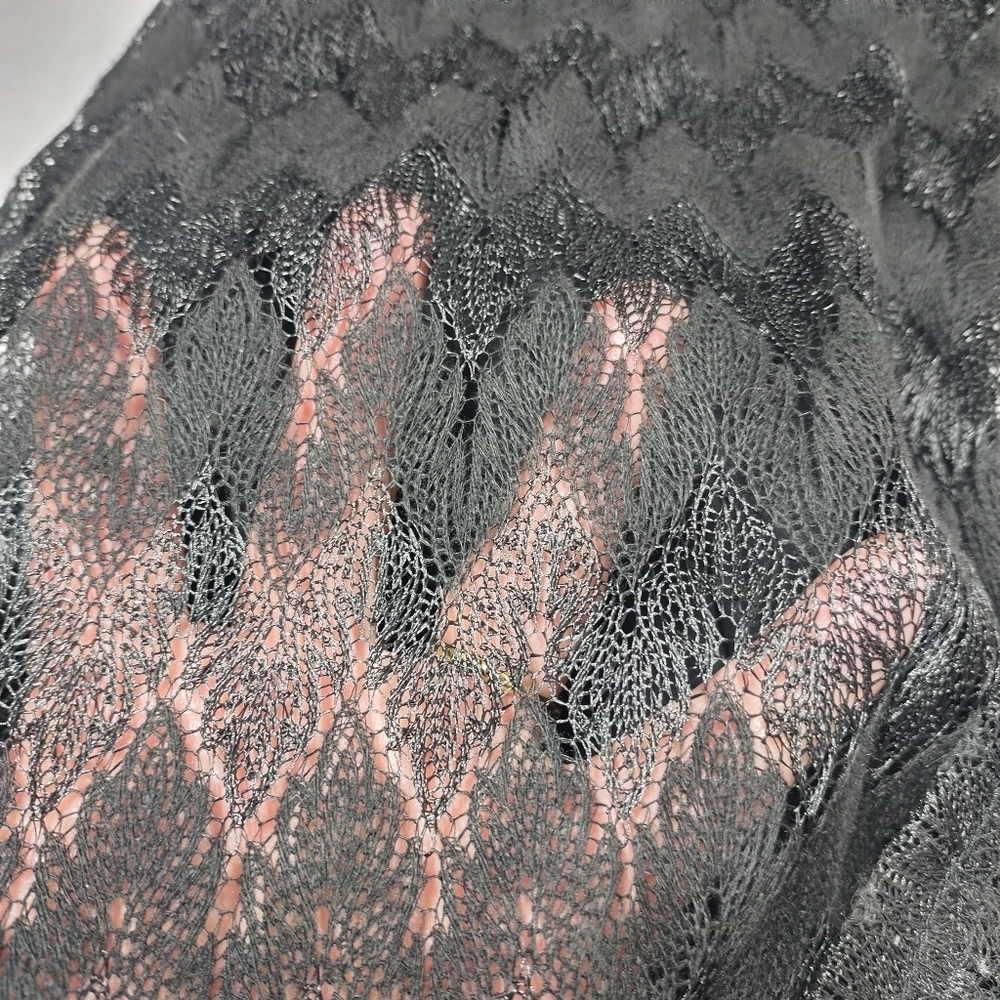 Francesca's Womens Black Lace Vneck Sleeveless Belated Romper Jumpsuits XS NWT - Picture 8 of 10